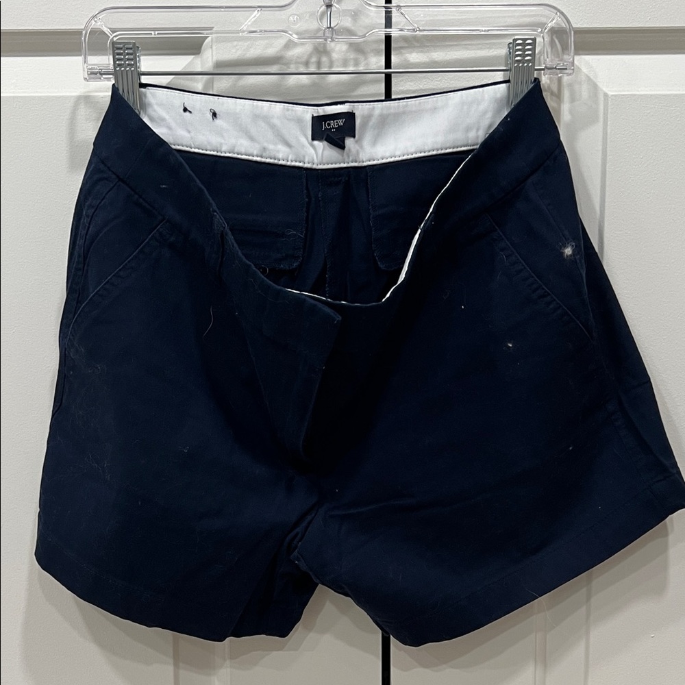 J. Crew Dark Blue Chino Shorts